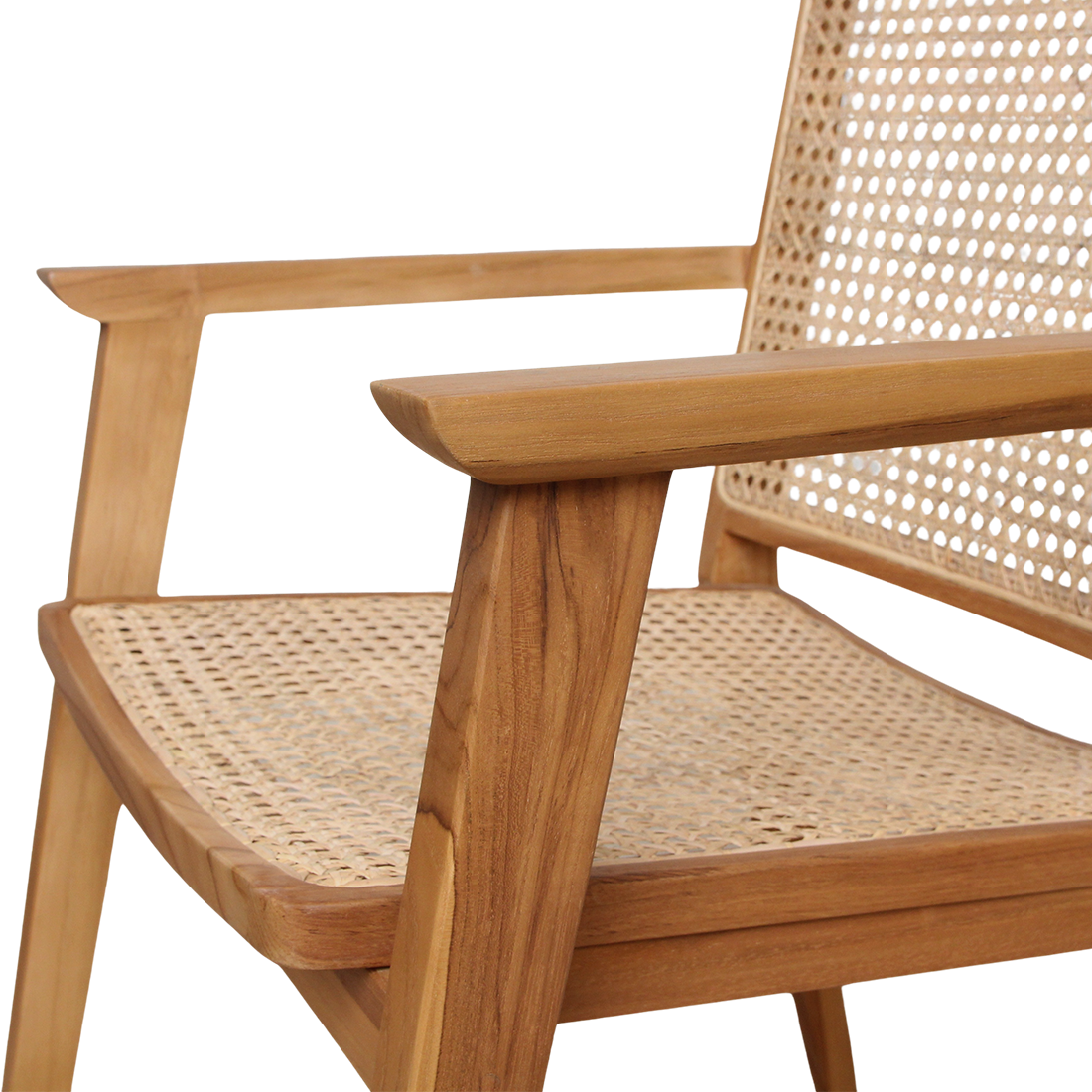 Nova teak eetkamerstoel met armleuning (set of 2)