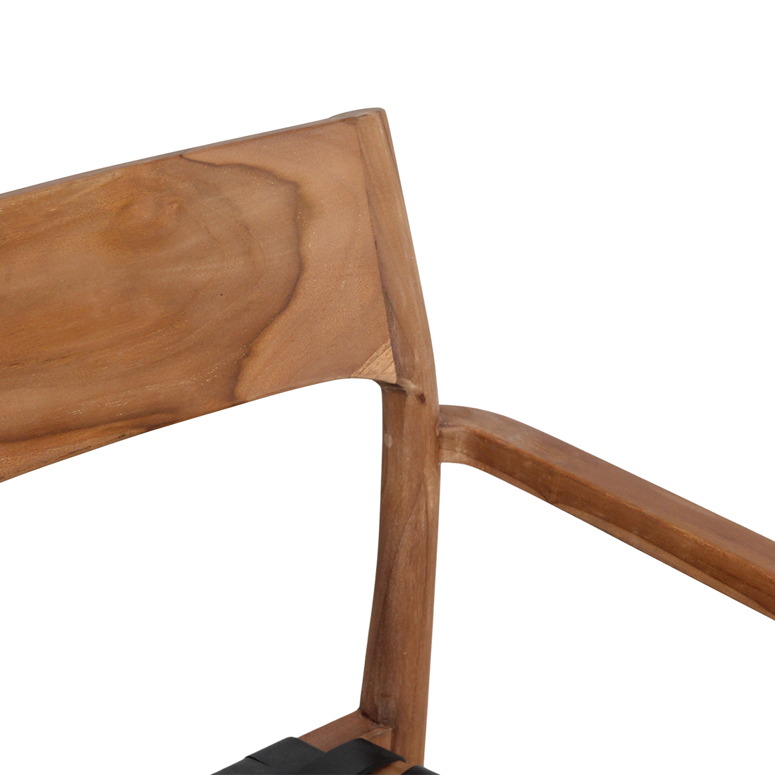 Freya teak eetkamerstoel met armleuning - Zwart (set of 2)