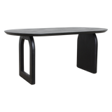 Bullnose dining table - black - 180 - mix base