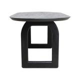 Bullnose dining table - black - 180 - open base