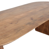 Bullnose dining table - brown - 200 - mix base