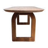 Bullnose dining table - brown - 200 - open base