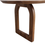 Bullnose dining table - brown - 200 - open base