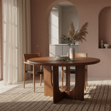Bullnose Coliseo ronde mangohouten eettafel - Ø 120 cm