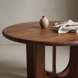 Bullnose Coliseo ronde mangohouten eettafel - Ø 120 cm