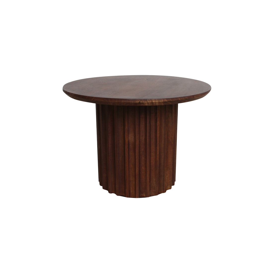 Bullnose bijzettafel reversed bruin Ø 55 cm