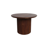Bullnose bijzettafel reversed bruin Ø 55 cm