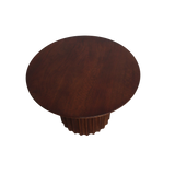 Bullnose bijzettafel reversed bruin Ø 55 cm
