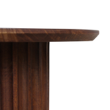 Bullnose bijzettafel reversed bruin Ø 55 cm
