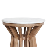 Sarawak marmeren bijzettafel - wit