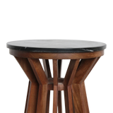 Sabah marmeren bijzettafel - zwart