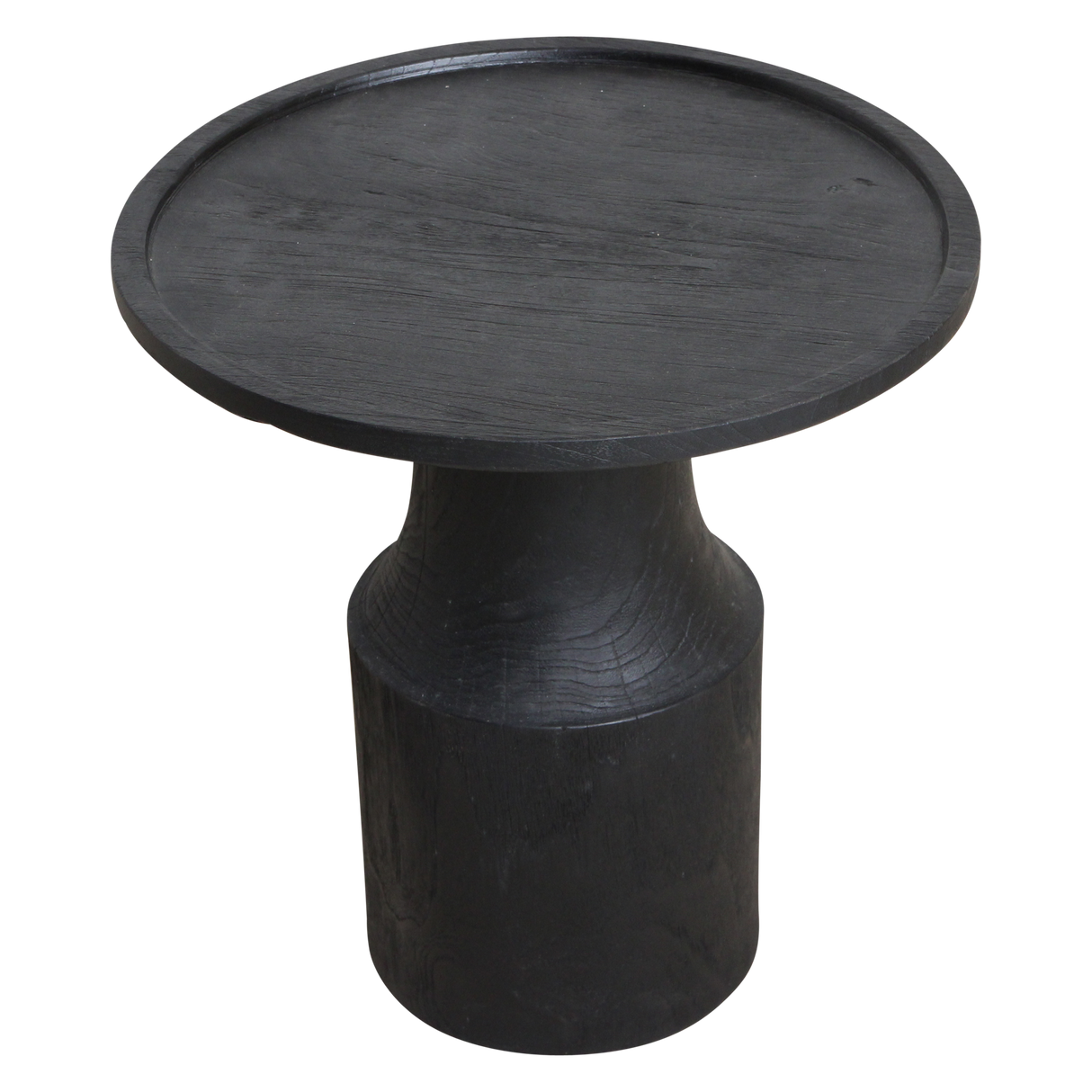 Nero teakhouten bijzettafel Midnight - zwart