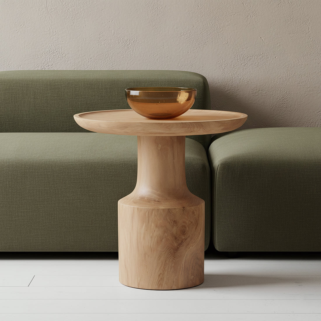 Nero teakhouten bijzettafel Day - natuurlijk teak
