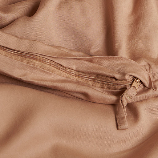 Tencel dekbedovertrek peach