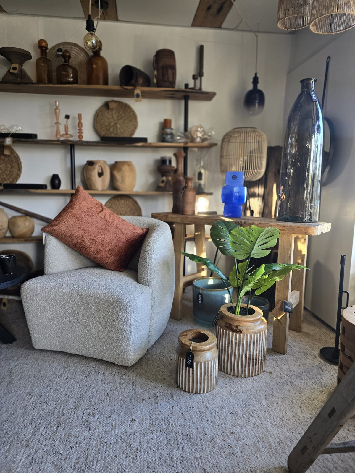 Eleonora Fauteuil 'Charlotte' in de kleur Taupe Copenhagen