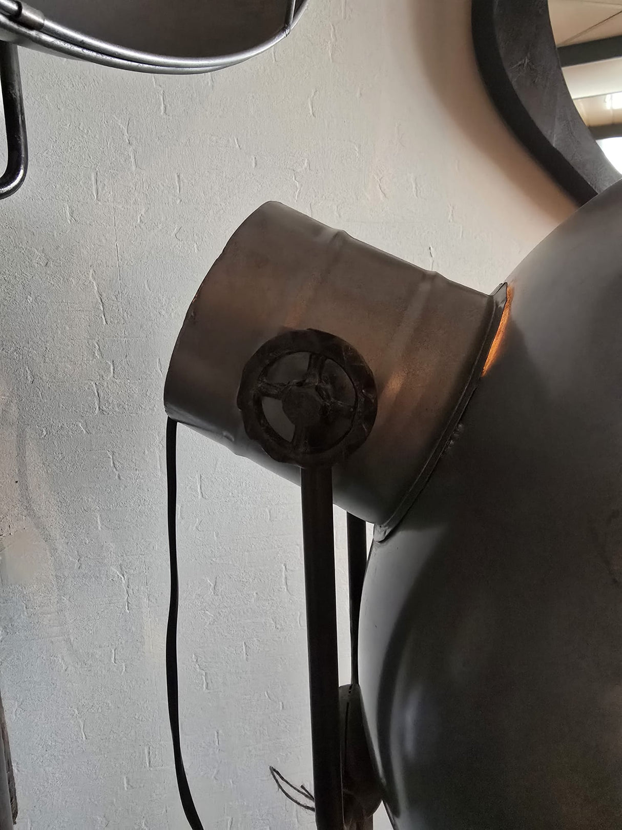 Industriële vloerlamp metaal in hoogte verstelbaar 140cm-200cm