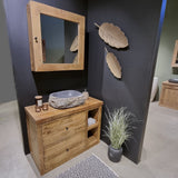 Badkamerkast Benoa met Deur en Spiegel 80