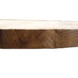 Eetkamer tafelblad Rond Massief Teak 130