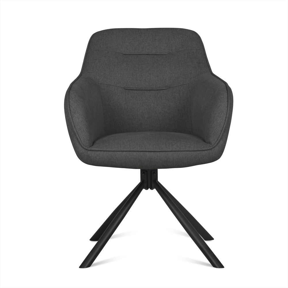 Eetkamerstoel Felix Donker Grijs (set of 2)
