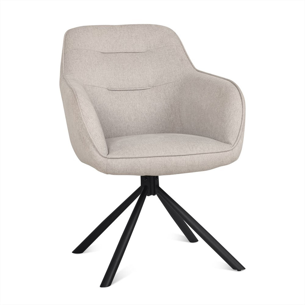 Eetkamerstoel Felix Taupe (set of 2)