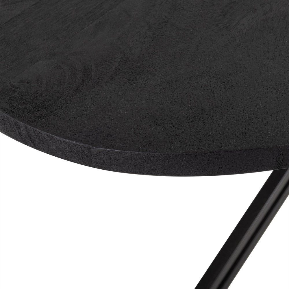 Eettafel Ellips Yana Zwart 200