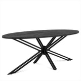 Eettafel Ellips Yana Zwart 200
