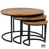 Rylee Salontafel 2 cm top Set van 3