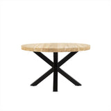 Salontafel Blad Rond Teak 60 4 cm Solid Top