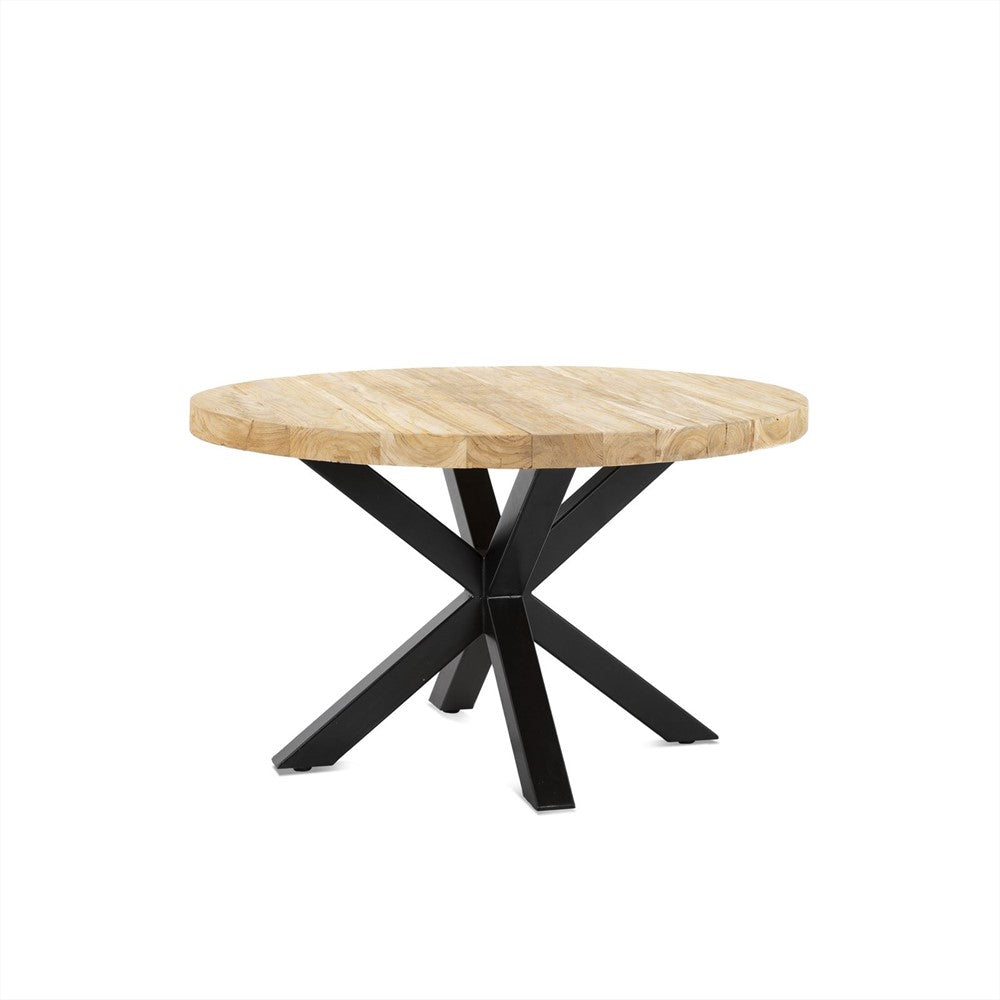 Salontafel Blad Rond Teak 60 4 cm Solid Top