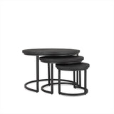 Salontafel Rylee Zwart Set van 3