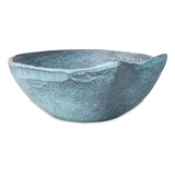 Schaal Decoratief Blauw Patina Groot (set of 4)