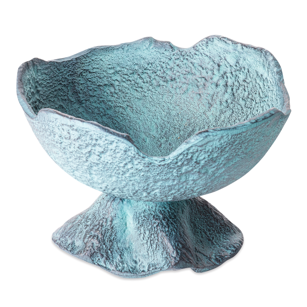 Schaal Decoratief Blauw Patina (set of 4)