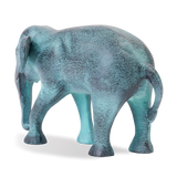 Sculptuur Olifant Blauw Patina (set of 4)