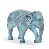 Sculptuur Olifant Blauw Patina (set of 4)