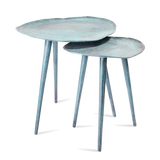Sidetable Blauw Patina 34,5 (set of 2)