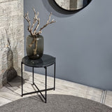 Sidetable Zwart Marmeren Blad 49