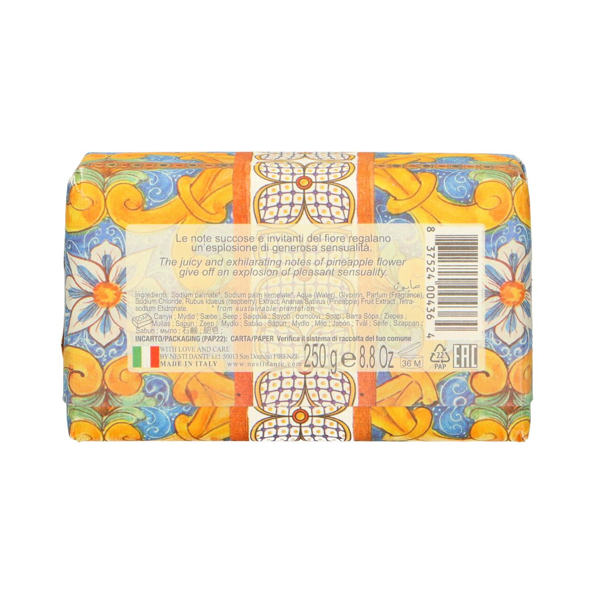 Nesti Dante Villa Sole Fiori D'ananas Zeep 250gr